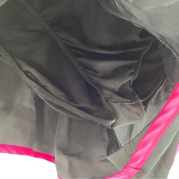 SO Women’s Lined Running Shorts Black and Pink size L - Picture 3 of 4